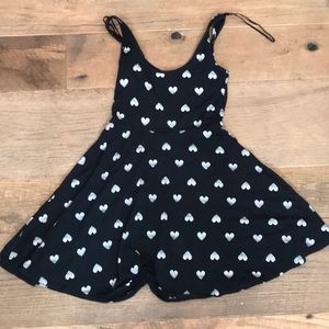 Heart black dress
